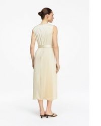 hellbeige Midikleid von Comma