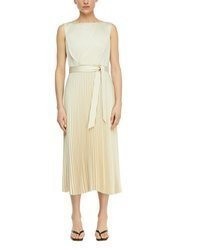 hellbeige Midikleid von Comma