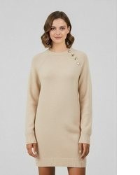 hellbeige Midikleid von Only
