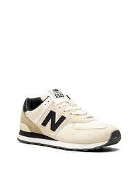 hellbeige niedrige Sneakers von New Balance