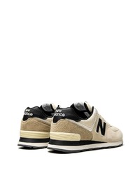 hellbeige niedrige Sneakers von New Balance