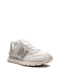 hellbeige niedrige Sneakers von New Balance