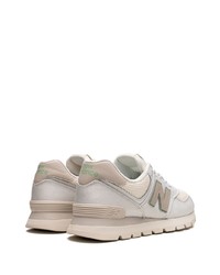 hellbeige niedrige Sneakers von New Balance