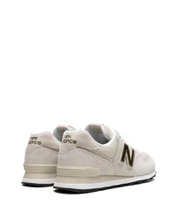 hellbeige niedrige Sneakers von New Balance