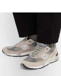 hellbeige niedrige Sneakers von New Balance