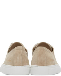 hellbeige niedrige Sneakers von Common Projects