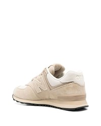 hellbeige niedrige Sneakers von New Balance