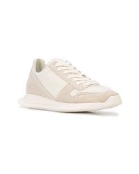 hellbeige niedrige Sneakers von Rick Owens