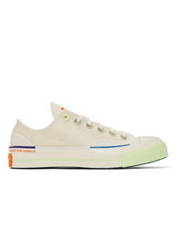 hellbeige niedrige Sneakers von Converse