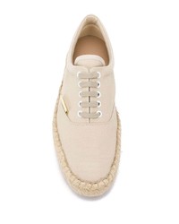 hellbeige niedrige Sneakers von Lanvin