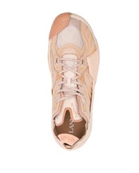 hellbeige niedrige Sneakers von Lanvin