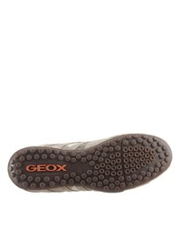 hellbeige niedrige Sneakers von Geox