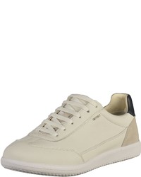 hellbeige niedrige Sneakers von Geox