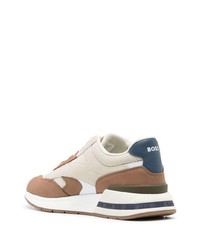 hellbeige niedrige Sneakers von BOSS