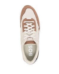 hellbeige niedrige Sneakers von BOSS