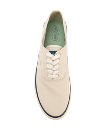 hellbeige niedrige Sneakers von Sperry Top-Sider