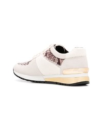 hellbeige niedrige Sneakers von MICHAEL Michael Kors