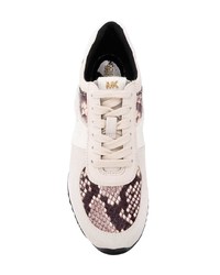 hellbeige niedrige Sneakers von MICHAEL Michael Kors