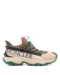 hellbeige niedrige Sneakers von Moncler