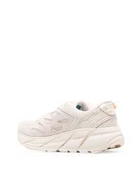 hellbeige niedrige Sneakers von Hoka One One