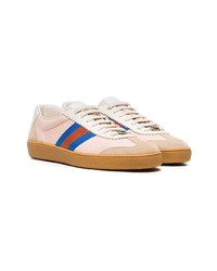 hellbeige niedrige Sneakers von Gucci