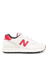 hellbeige niedrige Sneakers von New Balance