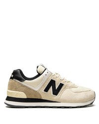 hellbeige niedrige Sneakers von New Balance