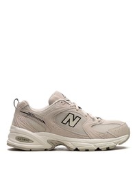 hellbeige niedrige Sneakers von New Balance