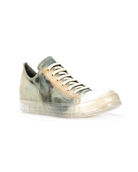 hellbeige niedrige Sneakers von Rick Owens