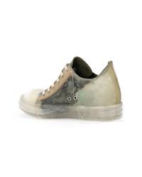 hellbeige niedrige Sneakers von Rick Owens