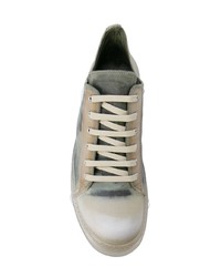 hellbeige niedrige Sneakers von Rick Owens