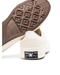 hellbeige niedrige Sneakers von Converse