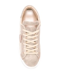 hellbeige niedrige Sneakers von Philippe Model