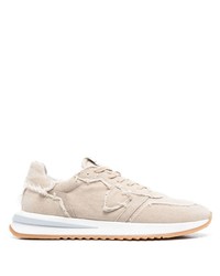 hellbeige niedrige Sneakers von Philippe Model Paris