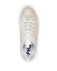 hellbeige niedrige Sneakers von PHILEO PARIS