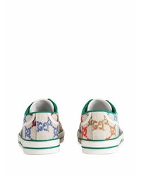 hellbeige niedrige Sneakers von Gucci