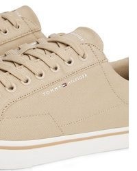 hellbeige niedrige Sneakers von Tommy Hilfiger