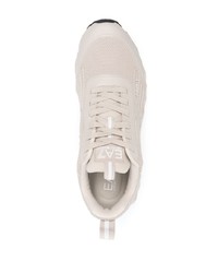 hellbeige niedrige Sneakers von Ea7 Emporio Armani