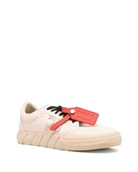 hellbeige niedrige Sneakers von Off-White