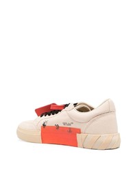 hellbeige niedrige Sneakers von Off-White