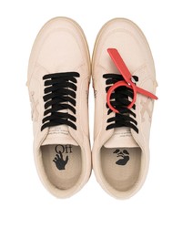 hellbeige niedrige Sneakers von Off-White