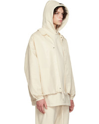 hellbeige Shirtjacke aus Nylon von Essentials