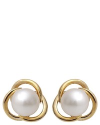 hellbeige Ohrringe von Kimura Pearls