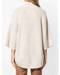 hellbeige Oversize Pullover von Alice + Olivia