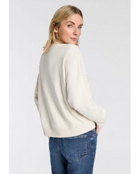 hellbeige Oversize Pullover von BOSS ORANGE