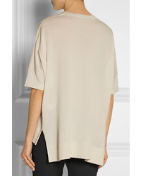 hellbeige Oversize Pullover von Reed Krakoff