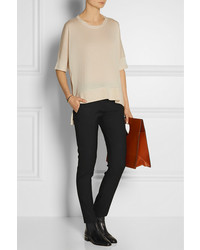 hellbeige Oversize Pullover von Reed Krakoff