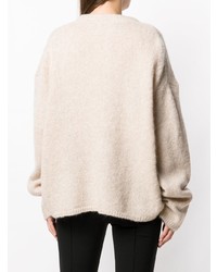 hellbeige Oversize Pullover von Totême