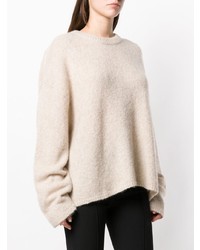 hellbeige Oversize Pullover von Totême