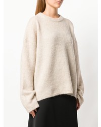 hellbeige Oversize Pullover von Totême